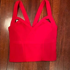 Red crop top. Silence and noise. NWT